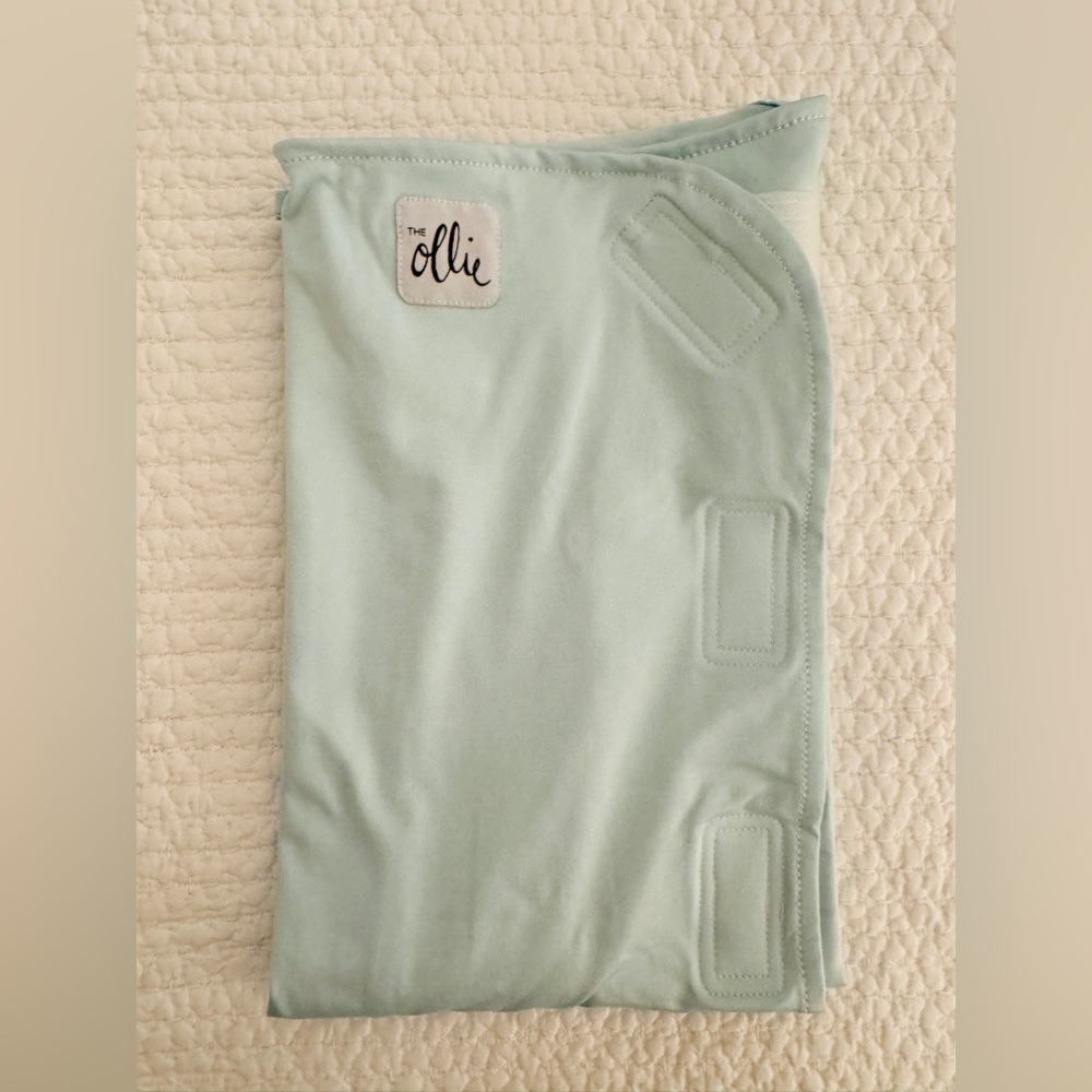Ollie Swaddle, Baby Girl/Boy, Light Blue/Green, One Size